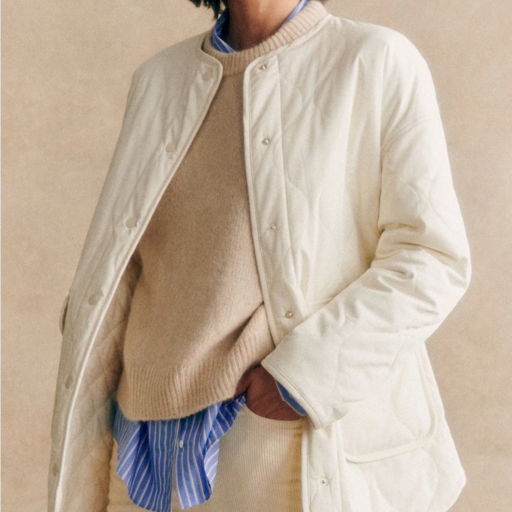Sezane Cream Farel Jacket